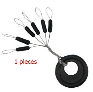 Rompin-Highly-Commend-10-Pcs-6-in-1-Size-S-M-L--Black-Rubber-Oval-Stopper-Fishing-Bobber-Float-32433761909