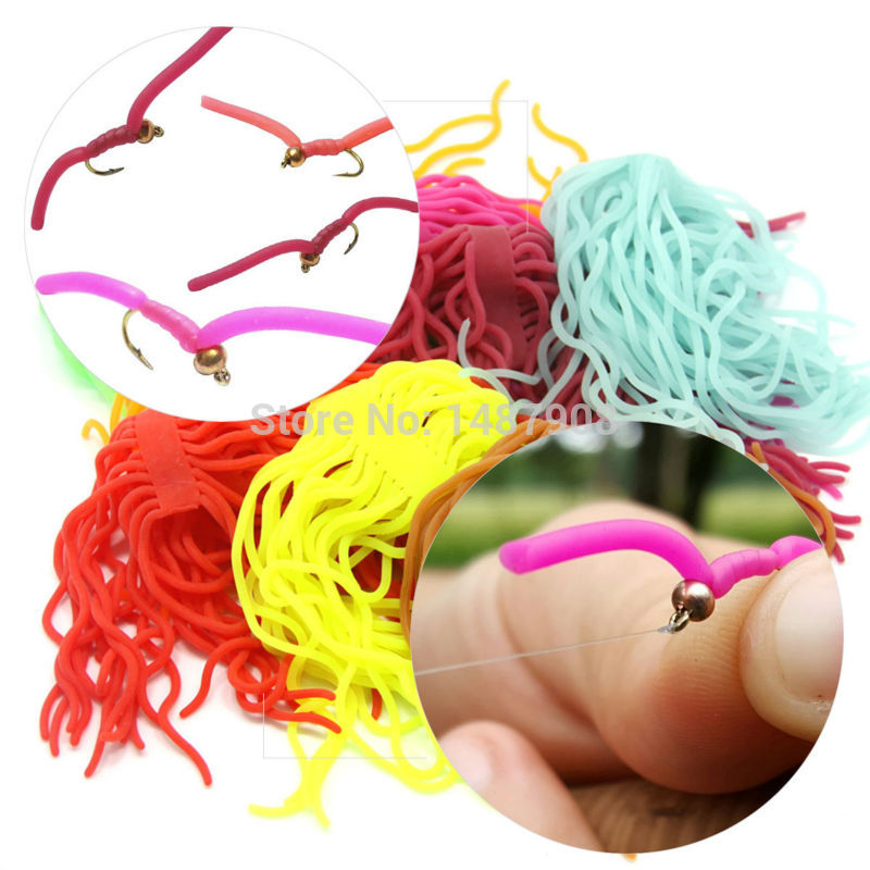 SAMS-Fly-Tying-Materials-Soft-Lure-Worm-Body-Trout-Flies-Artificial-Fishing-Lures-Squirmy-Wormy-Sili-32727681975