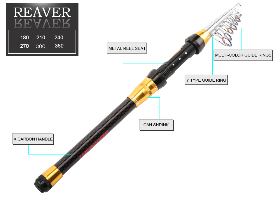 SeaKnigh-Reaver-Carbon-18M-21M-24M-27M-30M-36M-Portable-Telescopic-Fishing-Rod-Spinning-Fish-Fishing-32270050482