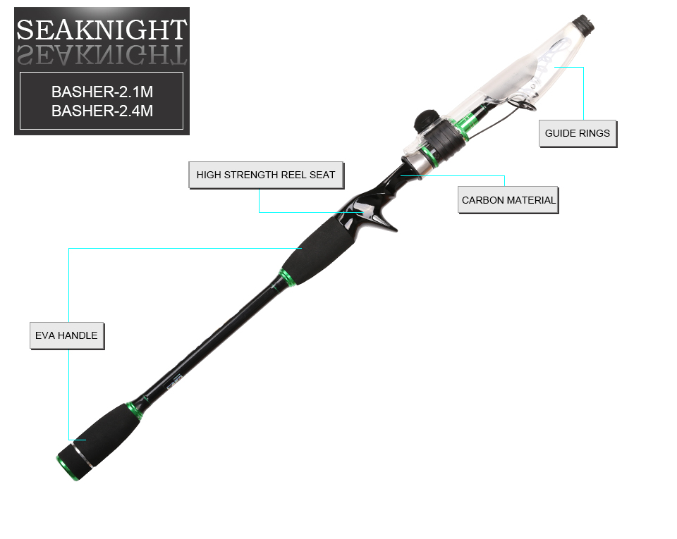 SeaKnight-BASHER-Lure-Fishing-Rod-2124m-Carbon-Fiber-Spinning-Casting-Telescopic-Travel-Portable-Rod-32789924326