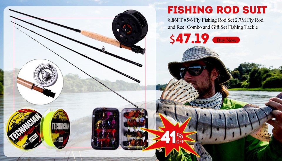 Sougayialng-886FT-56-Fly-Fishing-Rod-Set-27M-Fly-Rod-and-Fly-Reel-Combo-with-Fishing-Lure-Line-Box-S-32499408157