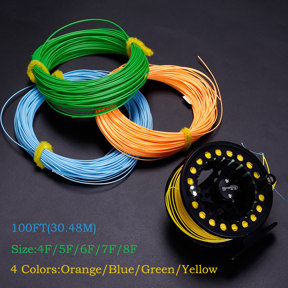 Sougayilang-100FT-Weight-Forward-Fly-Fishing-Line-4F-5F-6F-7F-8F-Nymph-Floating-Fly-Line-4-Colors-Po-32790985140