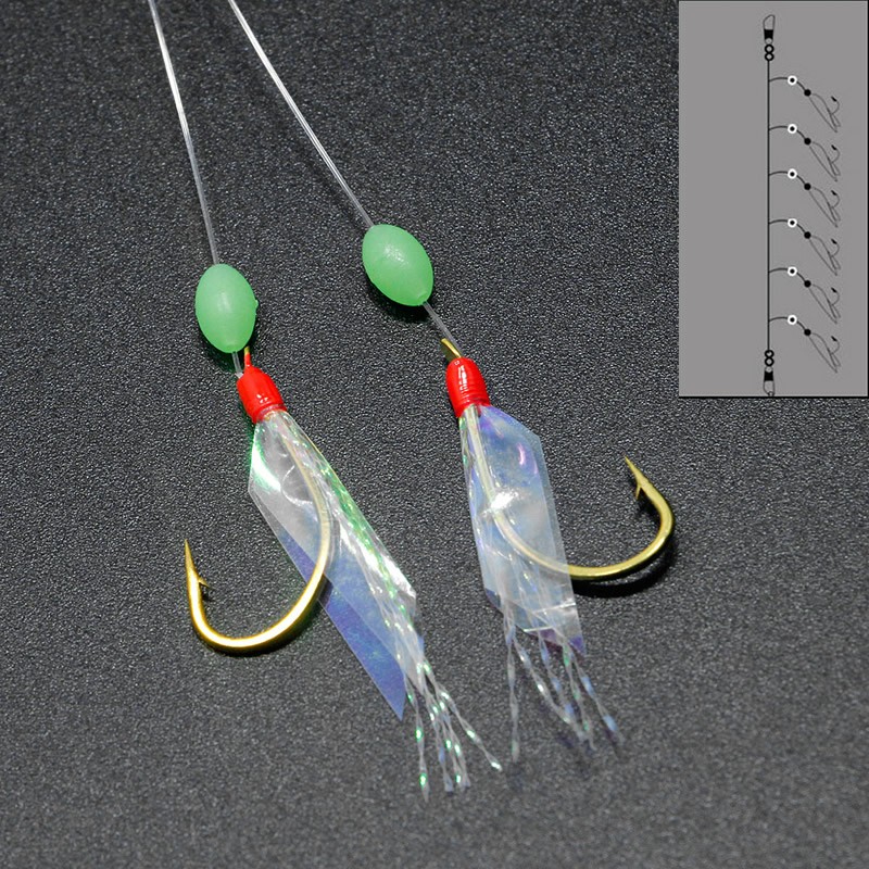 Stainless-Steel-Fishing-Hooks-Rigs-Wire-Leader-6-Swivel-Carp-Anti-winding-String-32737208509