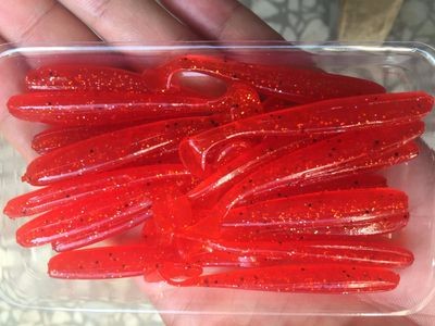 Super-Blink-Color-Attraction-Soft-Lure-T-Tail-Worm-Bait-5-88-cm-Lot-20-Pieces-32739705804