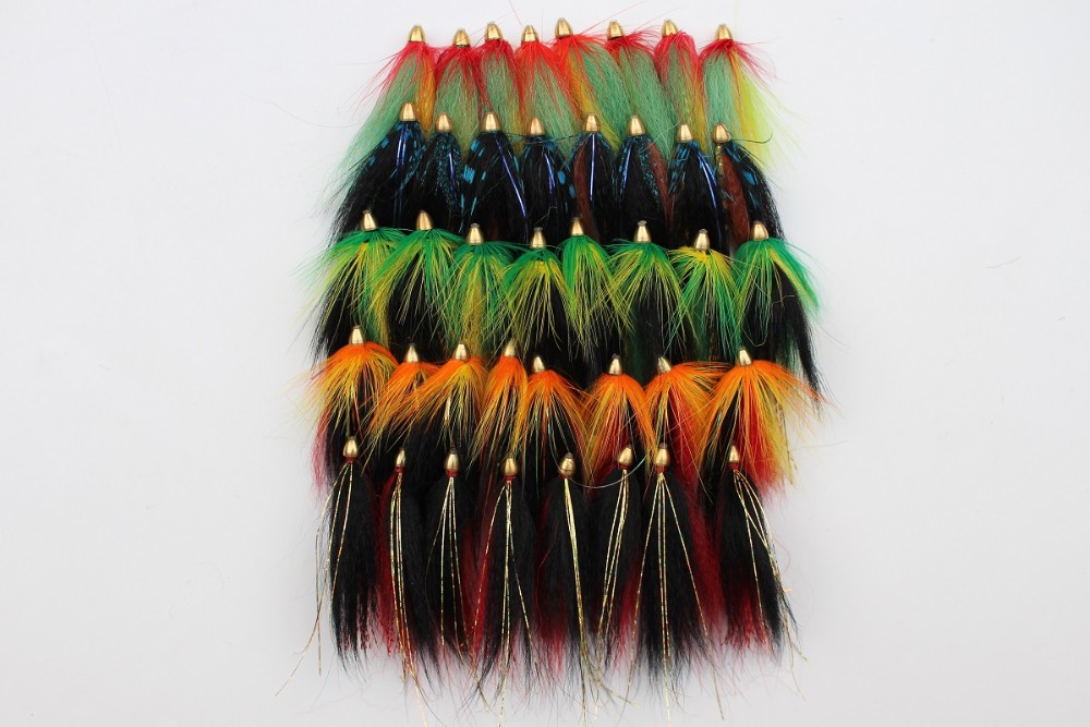 Tigofly-40-Pcs-5-patterns-Assorted-Popular-Cone-Head-Tube-Flies-Salmon-Fly-Trout-Fly-Fishing-Flies-L-32614973297