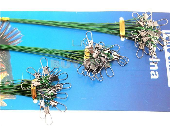 Wholesale-72pcs-152330cm-Anti-bite-Fishing-Lead-Line-Rope-Wire-Fishing-Tackle-Lures-Line-Green-Fishi-32658081963