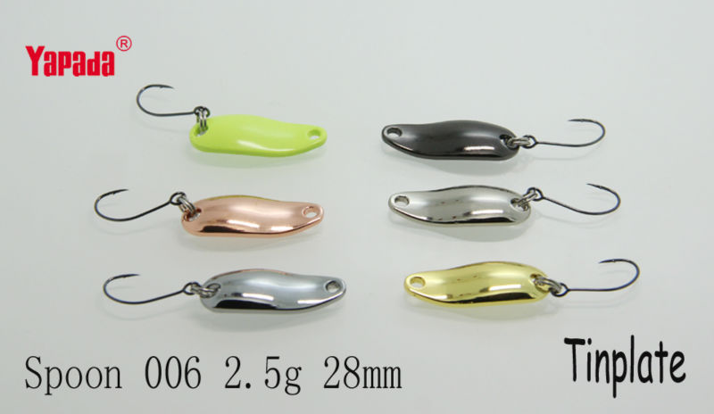 YAPADA-Spoon-006-Tinplate-25g-6pcslot-Multicolor-Metal-Spoon-Fishing-Lures-1988170815