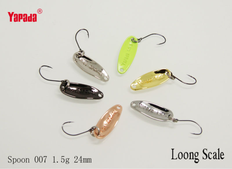 YAPADA-Spoon-007-Loong-Scale-15g-24mm-6pcslot-Multicolor-Metal-Spoon-Fishing-Lures-32231388713