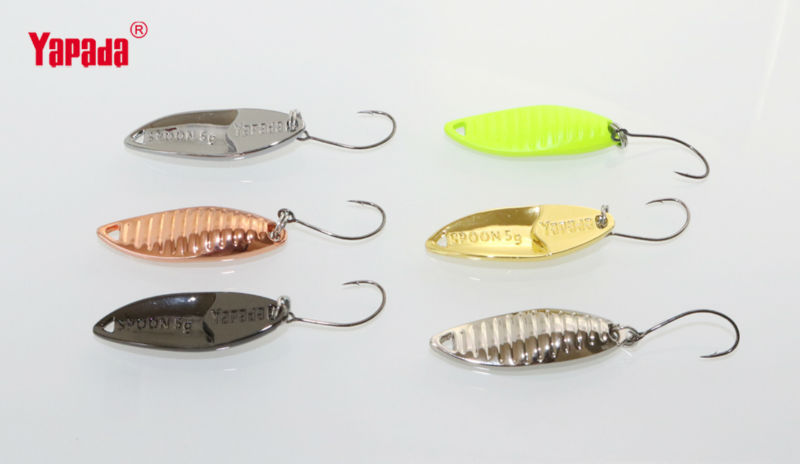 YAPADA-Spoon-008-Vermin-5g-36mm-6pcslot-Multicolor-Metal-Spoon-Fishing-Lures-32761365566