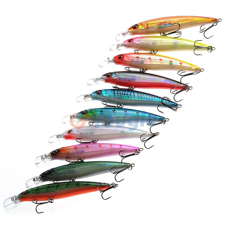 YOUGLE-10-PcsLot-43-inch-Fishing-Lure-Lures-Minnow-Bass-Fish-Hook-Fishing-Bait-Swimbait-Tackle-Life--32245039399