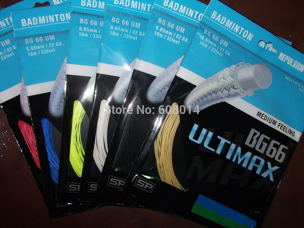 badminton--string-brand-string-badminton-BG66-ULTIMAX-mix-colors-free-shipping-100-pieceslot-1295888377