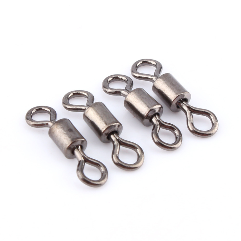 100 Pcs 12mm High Tensile Strength A shape Barrel Bearing Swivel Solid ...