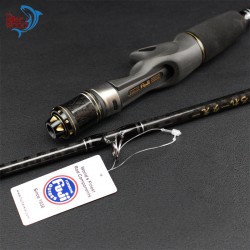 1.95m 6'3'' Light Slow Jigging Casting Lure Carbon Sea Fishing Rod Fish Pole Cane (20-180g, Fast Action) Fuji Fishing Pole Japan