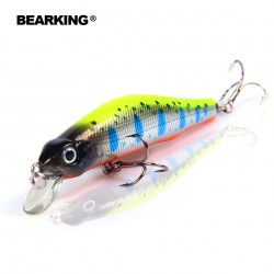 Bearking hot  fishing lures,5pcs/lot fishing lures, assorted different colors,Minnow,80mm/8.5g free shipping