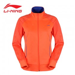 Li-Ning Women's Badminton series sports Jacket Training jackets quick drying breathable Li-ning shirt AWDK554