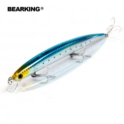 Perfect Bearking hot minnow cute fishing lures,180mm/26g,dive0.5-0.7m,each lot 5pcs different colors,colors send randomly!