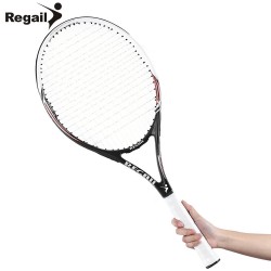 REGAIL Durable Tennis Competitive Training Racket Carbon Aluminum Alloy Frame Professional Tennis Racket Tennis Initial Training